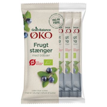 Frugtstænger Blåbær Øko 